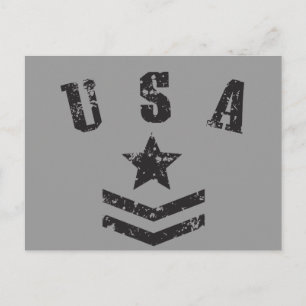 Postal Estrellas y rayas de Estados Unidos