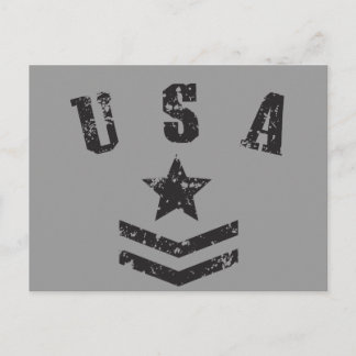 Postal Estrellas y rayas de Estados Unidos