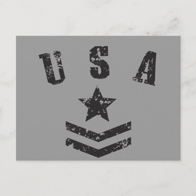 Postal Estrellas y rayas de Estados Unidos (Anverso)