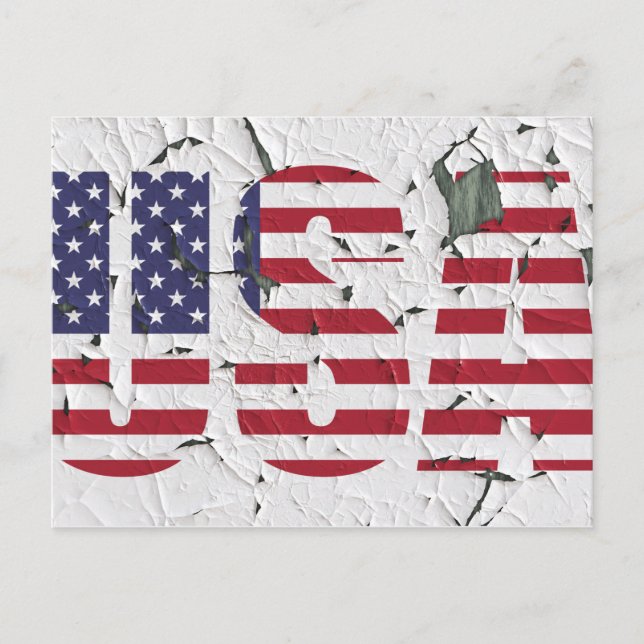 Postal Estrellas y tiras estilo angustiado de Estados Uni (Anverso)