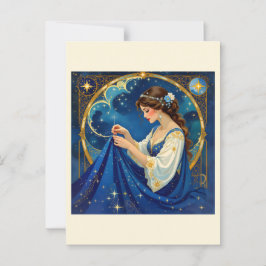 Postal Estresante de mar celeste - Chaleco de coser - Reg