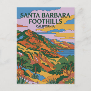 Postal Estribaciones de Santa Bárbara California
