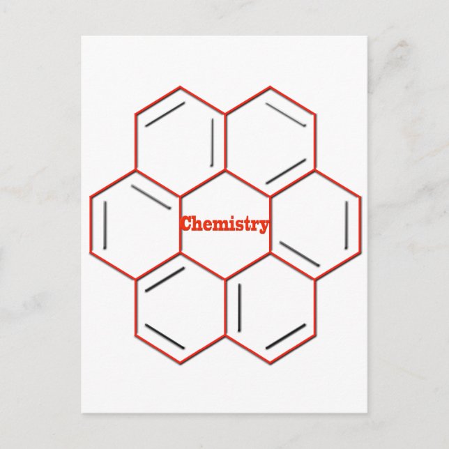 Postal Estructura química en química (Anverso)