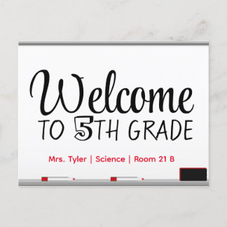 Postal Estudiante de bienvenida, primer día de clase pers