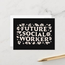 Postal Estudiante de futuros trabajadores sociales