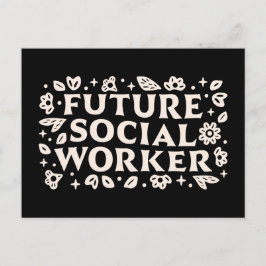 Postal Estudiante de futuros trabajadores sociales