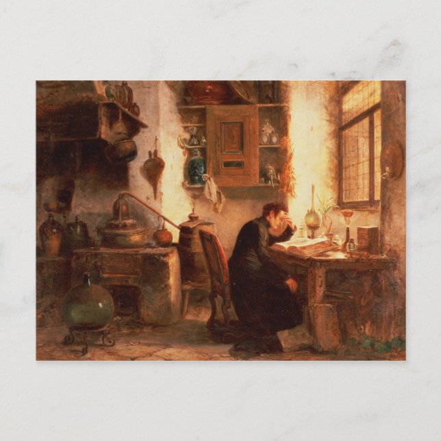 Postal Estudiante de química y farmacia (Anverso)