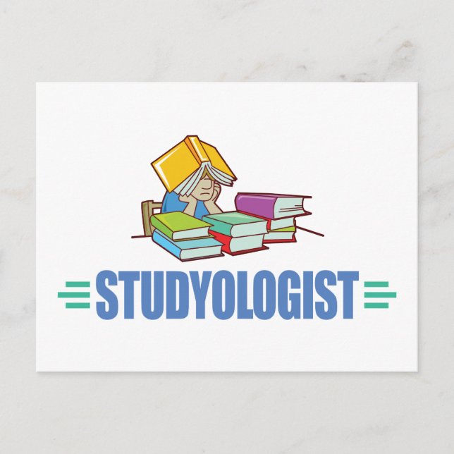 Postal Estudiante divertida (Anverso)