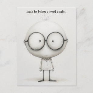 Postal Estudiante Nerd
