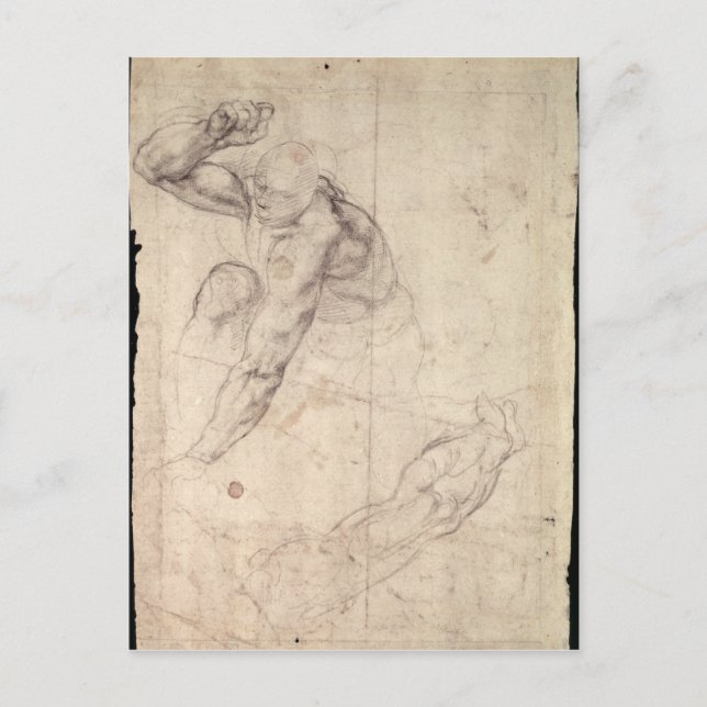 Postal Estudio de cifras masculinas (Anverso)