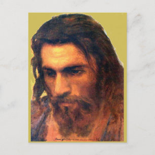 Postal estudio de la cabeza de Jesucristo antes de 1872 p