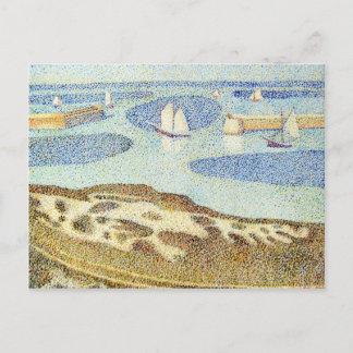 Postal Estudio de la entrada de Seurat al puerto exterior