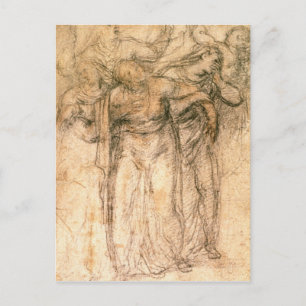 Postal Estudio de las mujeres de duelo