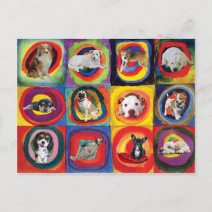 Postal Estudio de perros