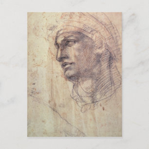 Postal Estudio de una cabeza