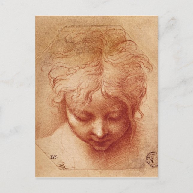 Postal Estudio de una Cabeza (Anverso)