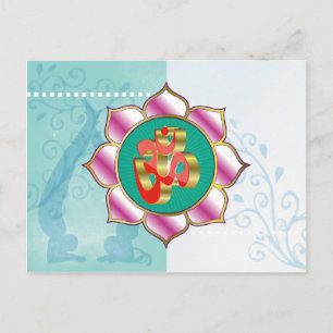 Postal Estudio de Yoga OM - Postcard