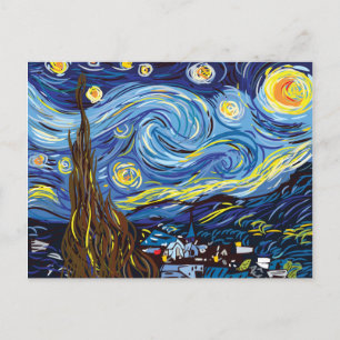 Postal Estudio del vector digital Vincent van Gogh