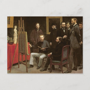 Postal Estudio en Batignolles, 1870