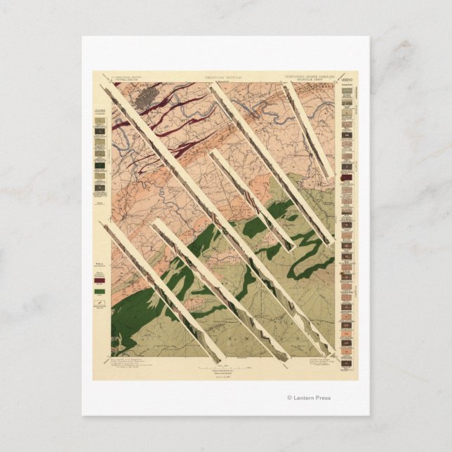 Postal Estudio geológico de Tennessee y el Norte (Anverso)