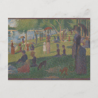 Postal Estudio para (Domingo en La Grande Jatte)