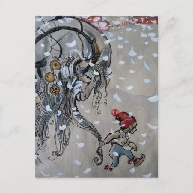 Postal Estudio para Julbacken (Yule Goat) 1911 (Anverso)