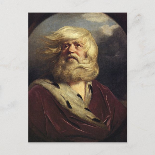 Postal Estudio para King Lear - Joshua Reynolds (Anverso)