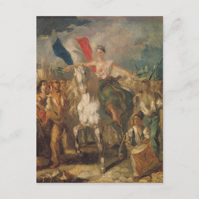 Postal Estudio para la "libertad", 1830 (Anverso)