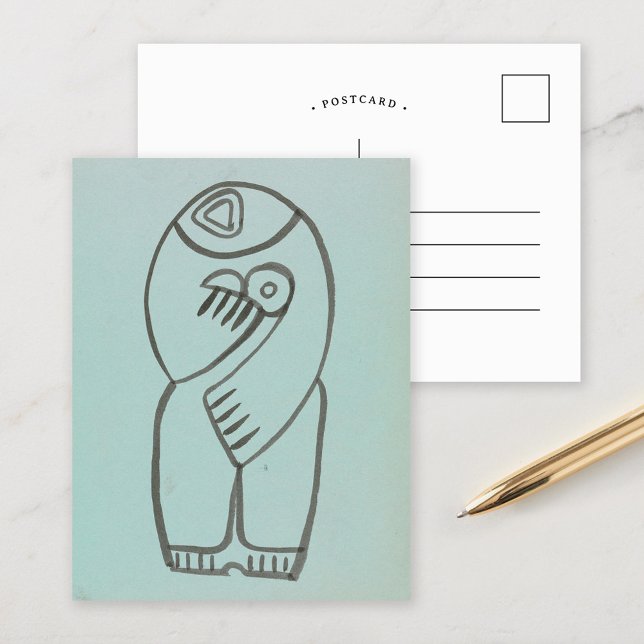 Postal Estudio para la madre y el niño | Henri Gaudier-Br (Subido por el creador)