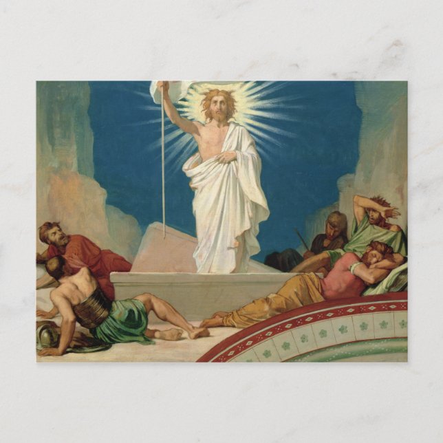Postal Estudio para la resurrección de Cristo, 1860 (Anverso)