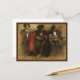 Postal Estudio para músicos sentados, Sargent