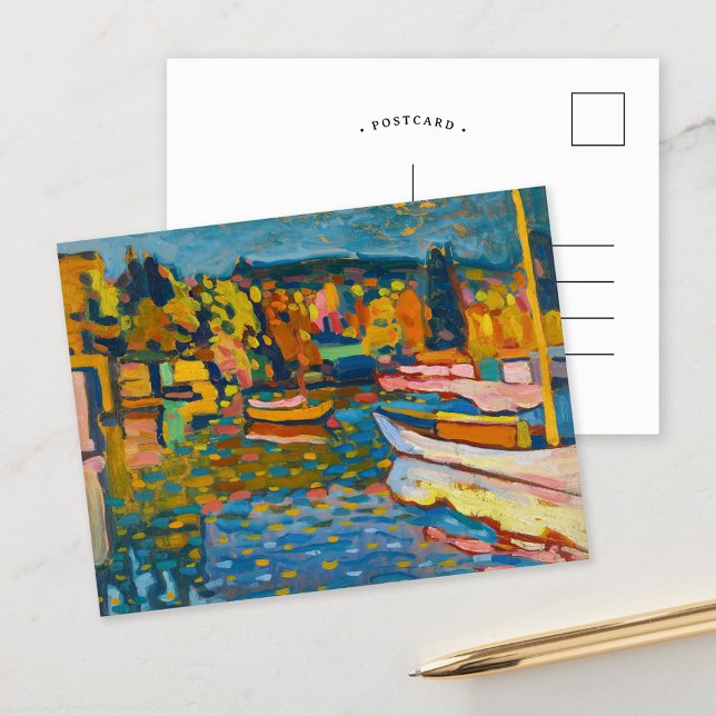 Postal Estudio para Paisaje de otoño con barcas | Kandins (Subido por el creador)