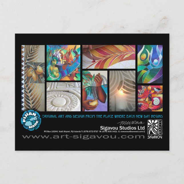 POSTAL ESTUDIOS DE SIGAVOU (Anverso)