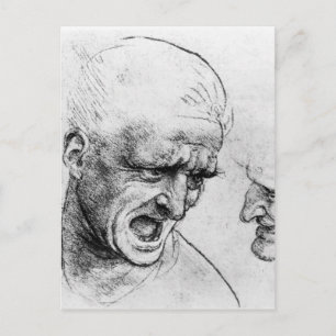 Postal Estudios para los jefes de dos soldados