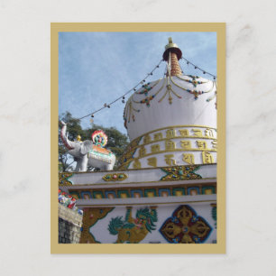 Postal Estupa budista Templo del Dalai Lama Dharamsala In