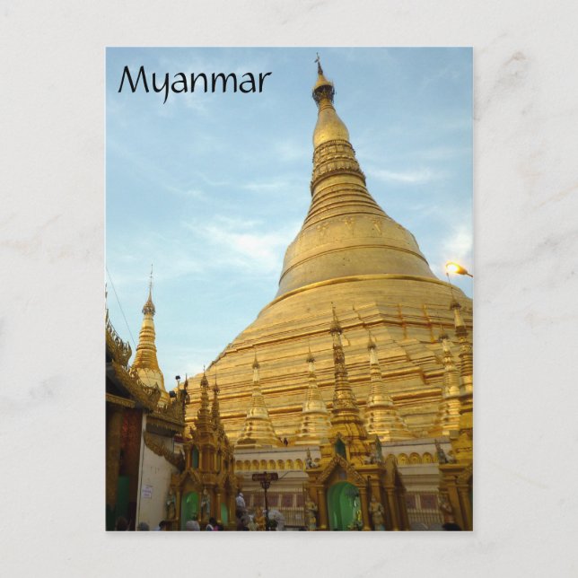 Postal estupa de oro de Shwedagon (Anverso)