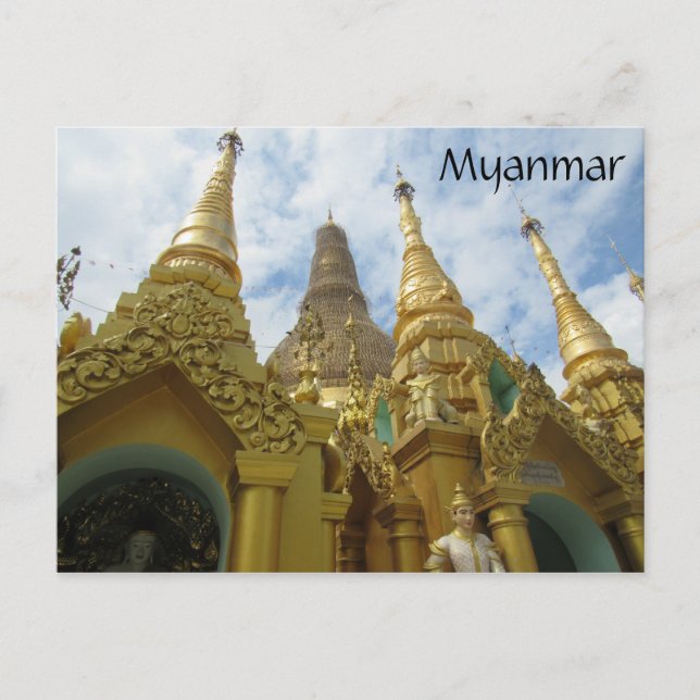 Postal estupas shwedagon myanmar (Anverso)