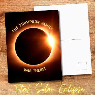 Postal Estuve Ahí Eclipse Solar Total El 8 De Abril De 20