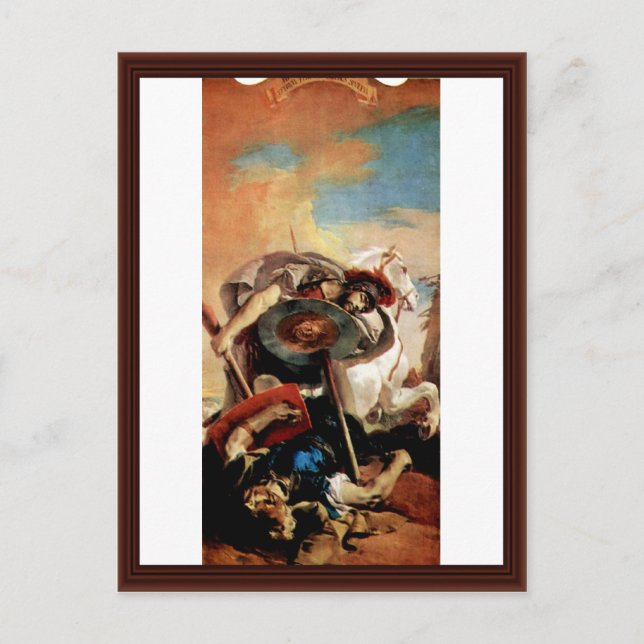 Postal Eteocles Y Polinías De Tiepolo Giovanni Battist (Anverso)