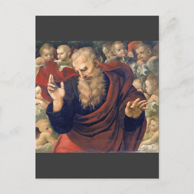 Postal eterno e angeli de Raffaello Sanzio da Urbino (Anverso)