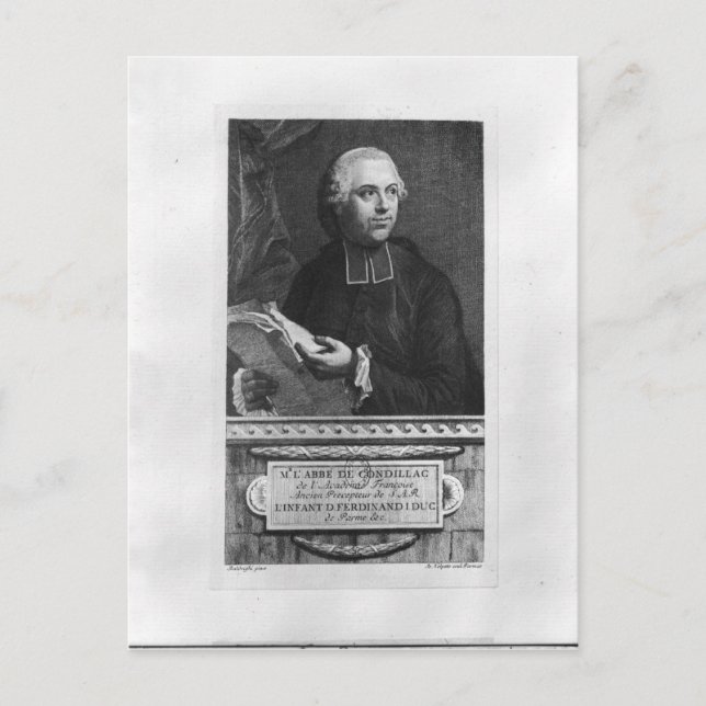 Postal Etienne Bonnot de Condillac (Anverso)