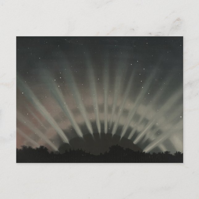 Postal Etienne Leopold Trouvelot - Aurora Borealis (Anverso)