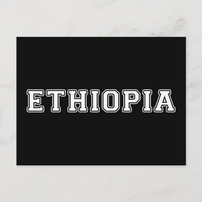 Postal Etiopía (Anverso)
