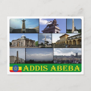 Postal Etiopía - Addis Abeba - Mosaico -