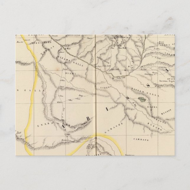 Postal Etiopía, África 32 (Anverso)
