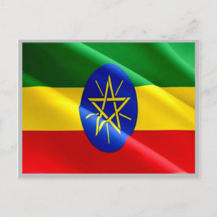 Postal Etiopía - Bandera etíope -