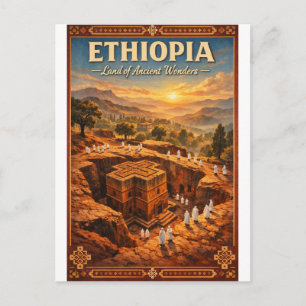 Postal ETIOPÍA – Tierra de Maravillas Antiguas