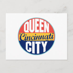 Postal Etiqueta Cincinnati Vintage