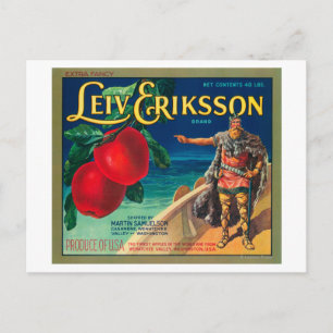 Postal Etiqueta de Apple Lairy Eriksson - Cashmere, WA
