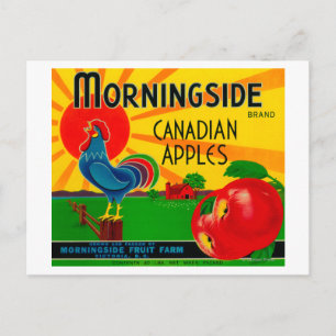Postal Etiqueta de Apple Morningside en Canadá